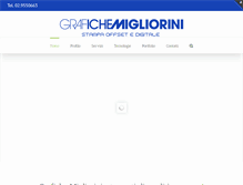 Tablet Screenshot of grafichemigliorini.it